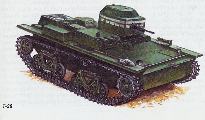 Легкий плавающий танк Т-38