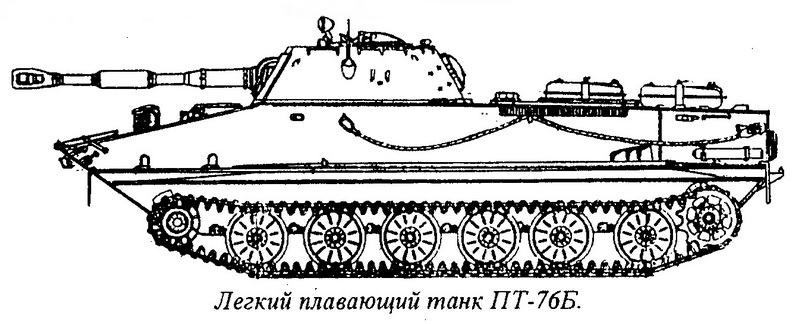 Легкий плавающий танк ПТ-76Б (объект 740Б)